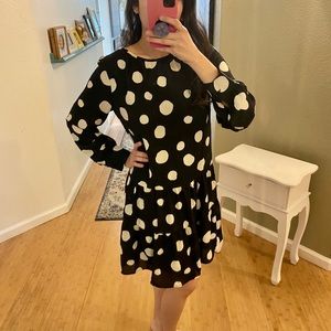Who What Wear Polka Dot Dress size Xsmall NWT